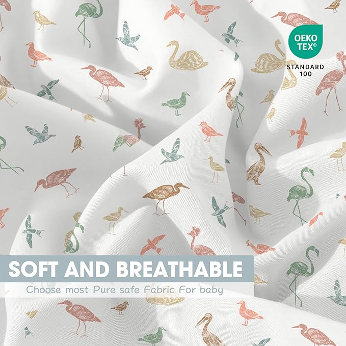 Bimocosy Crib Sheets 4 Pack, Baby Crib Sheets Fitted - Image 7