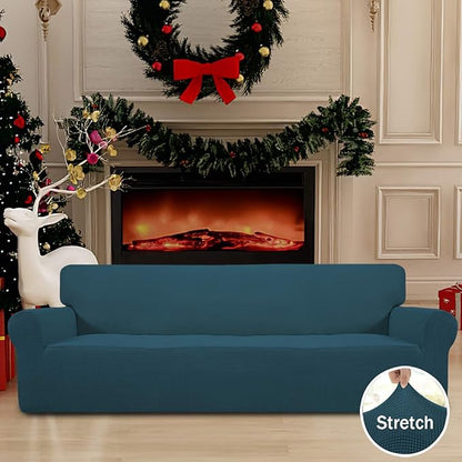 Easy-Going Stretch 4 Seater Sofa Slipcover 1-Piece Sofa Cover Furniture - Image 2