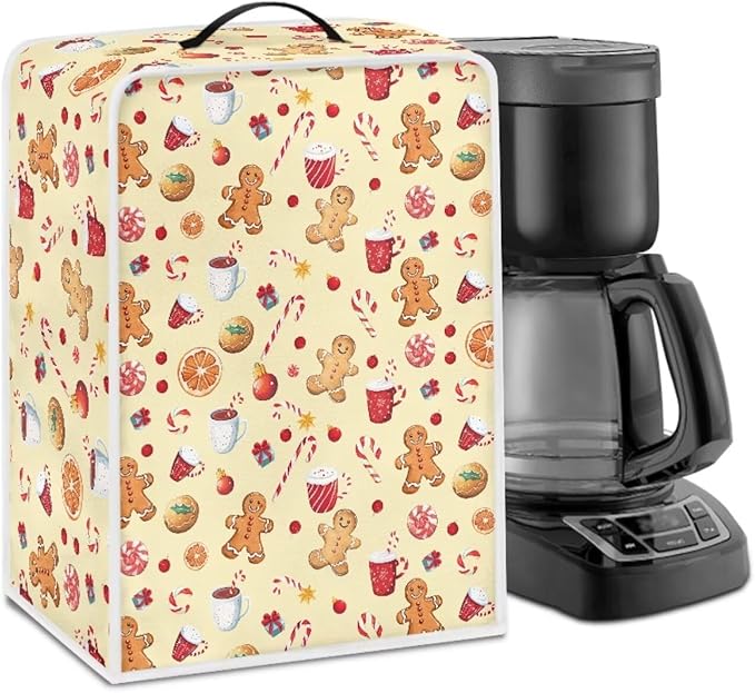 Christmas Coffee Maker Cover Dust Resistant Small Kitchen Appliance Protector by Unknown