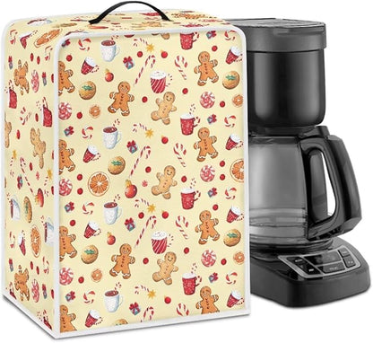 Christmas Coffee Maker Cover Dust Resistant Small Kitchen Appliance Protector by Unknown