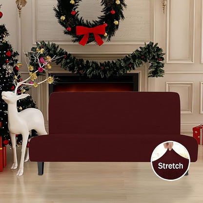 Easy-Going Stretch Futon Slipcover Armless Sofa Cover Furniture Protector - Image 2