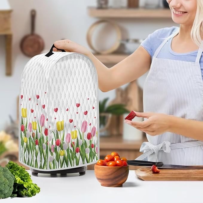Tulip Flower Blender Cover Kitchen Home Decor Appliance Cover Dust Protection - Image 2