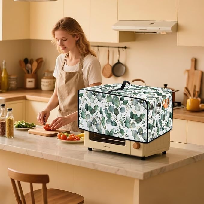 Toaster Oven Cover with Side Pockets, Dustproof Smart Microwave Convection Oven - Image 3