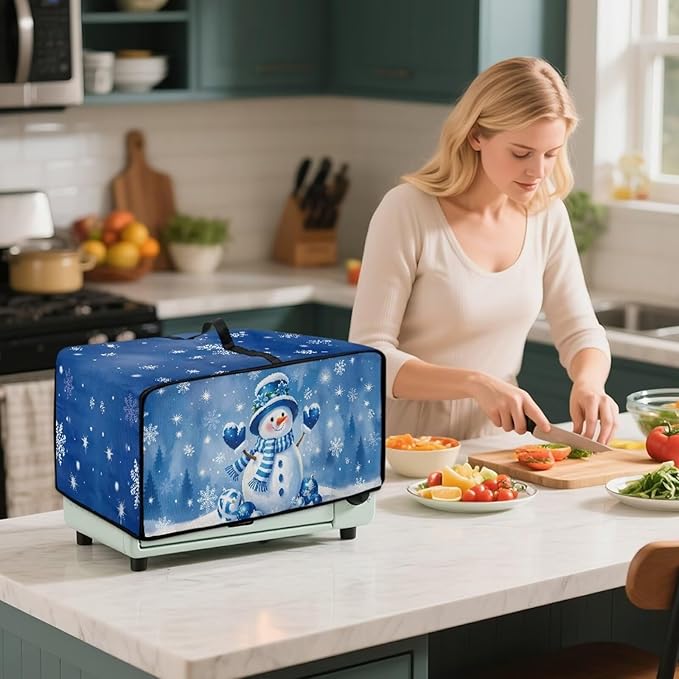 Christmas Toaster Oven Dust Cover Small Kitchen Appliance Cover - Image 3