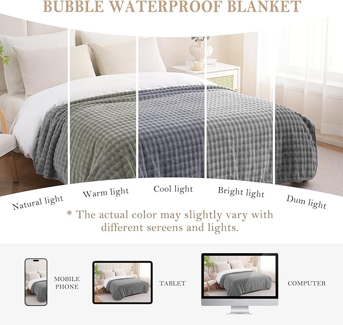 Waterproof Blanket for Bed Couch Sofa Car, Soft Leakproof Dog Blanket - Image 7