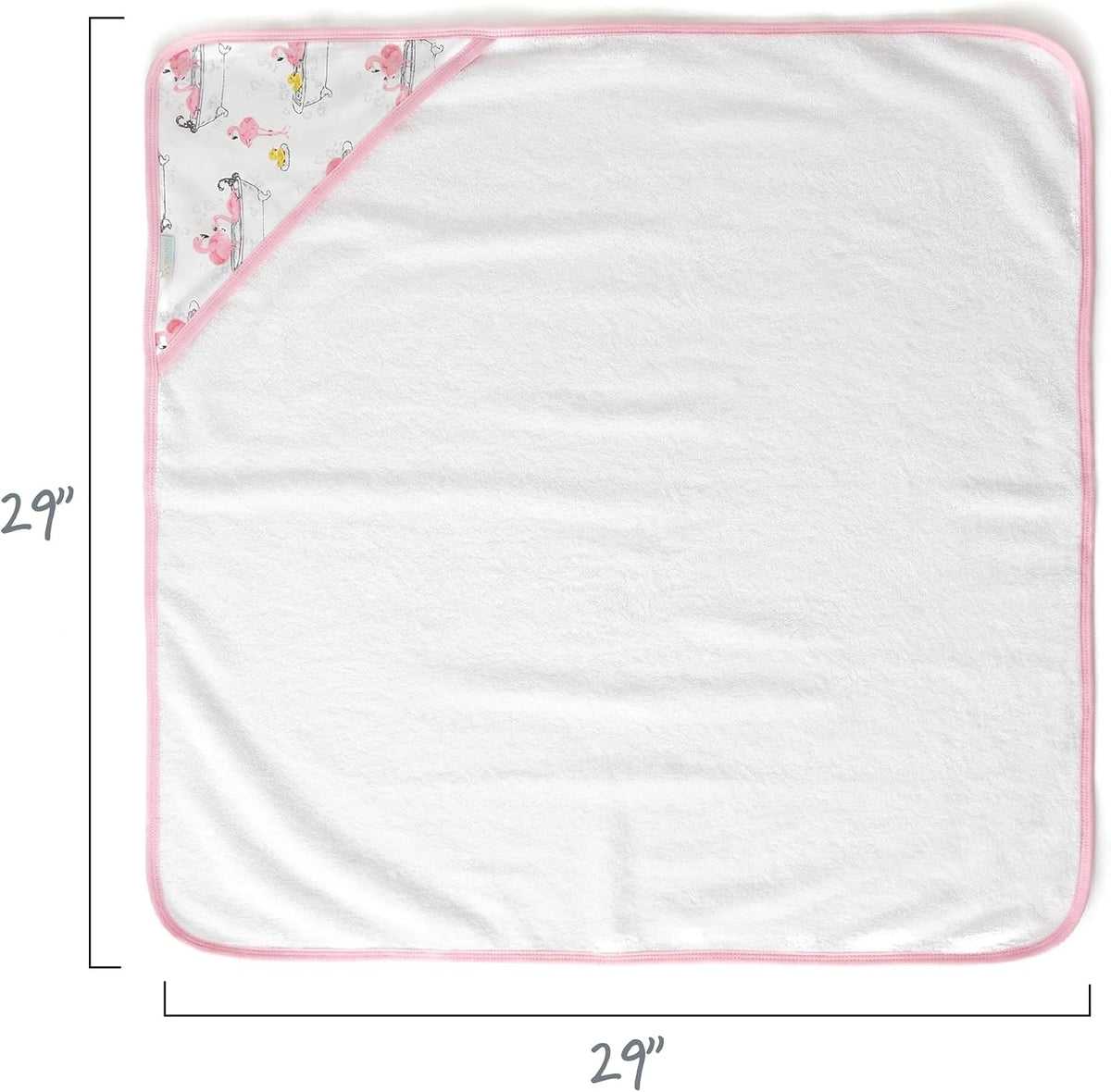 butterblu harper - 100% organic cotton hooded towels showing dimensions