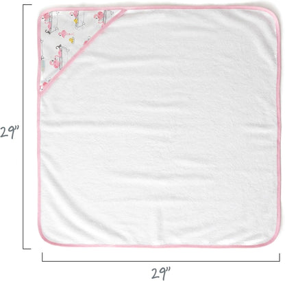 butterblu harper - 100% organic cotton hooded towels showing dimensions