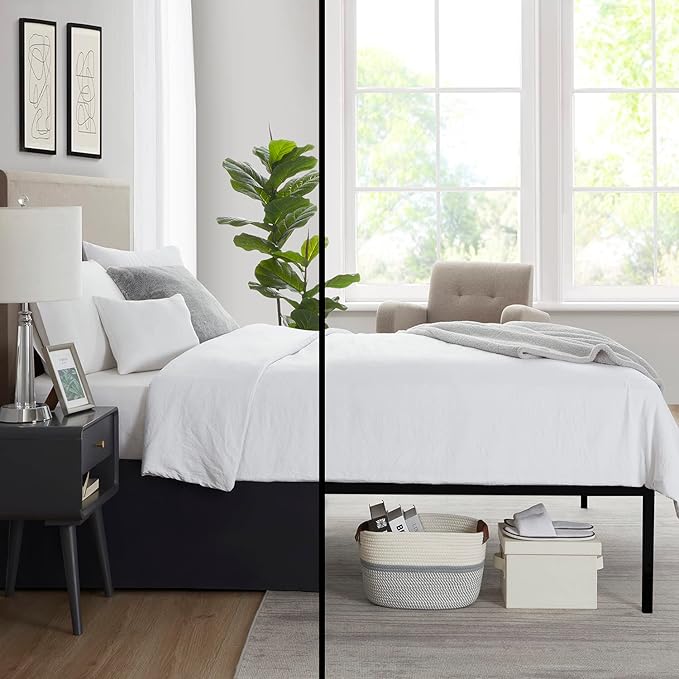 Nestl Black Full Bed Skirt - Image 6