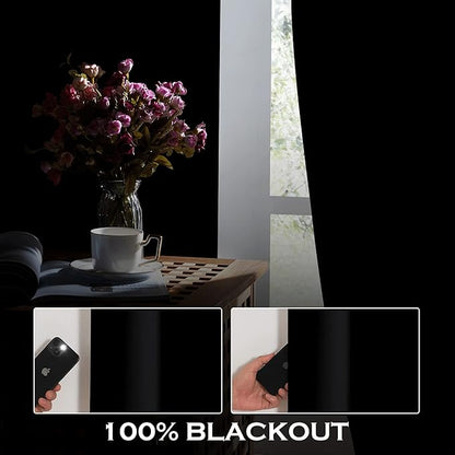 KGORGE Soundproof & Dust Particle Filtering Curtains 100% Blackout Window Cover - Image 3