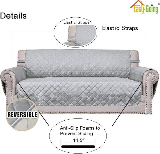 Easy-Going Chair Sofa Slipcover Reversible Sofa Cover Water Resistant Couch - Image 3