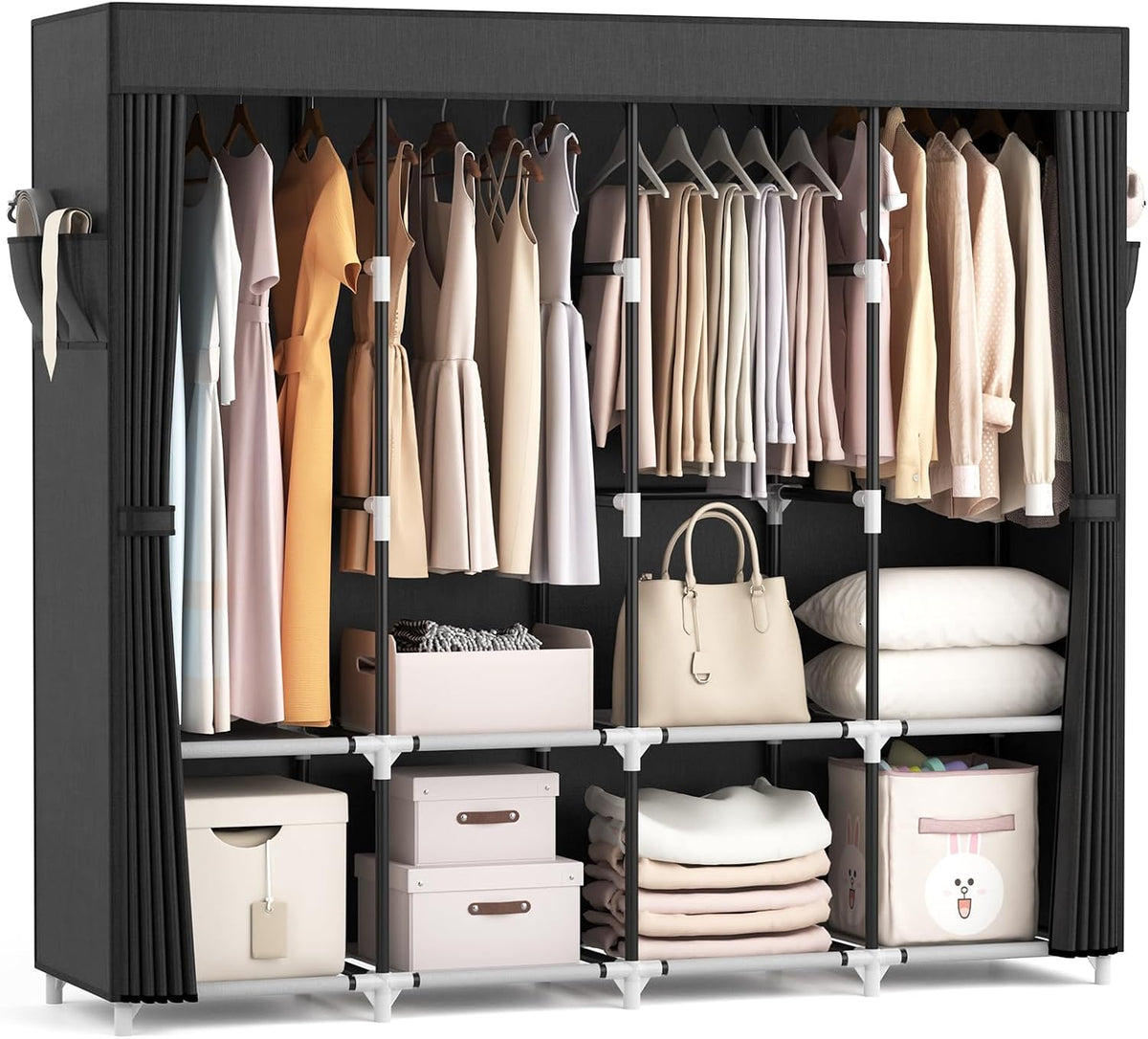 vtrin portable closet for hanging clothes 67 inch, main product view