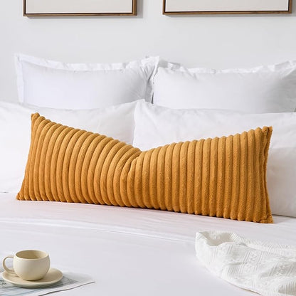 Kevin Textile Fall Soft Plush 14x36 Inch Long Lumbar Pillow Cover 1 Pack - Image 6