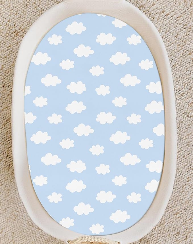 Bassinet Sheets for Baby Girls Boys 2 Pack, Fitted Baby Mattress Sheet for - Image 7