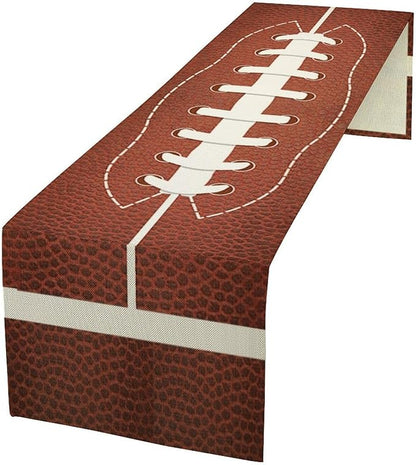 Football Table Runner Sport Game Days Seasonal Table Runner Football Birthday by moderw