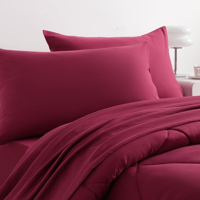 NTBAY Twin Comforter Set with Sheets, 5 Pieces Soft and Breathable Twin Bedding - Image 6