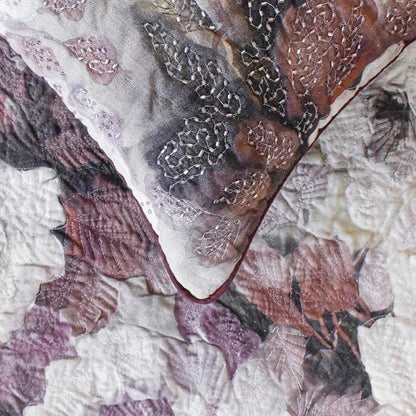 The HomeCentric King/Queen/Twin Purple Decorative Twin 53"x18" Bed Runner - Image 2