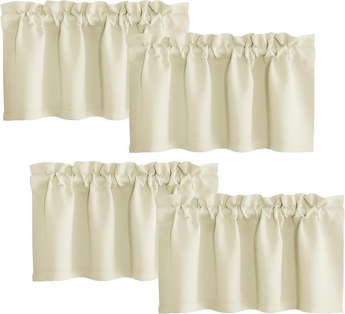NICETOWN 4 Panels Kitchen Valance by NICETOWN