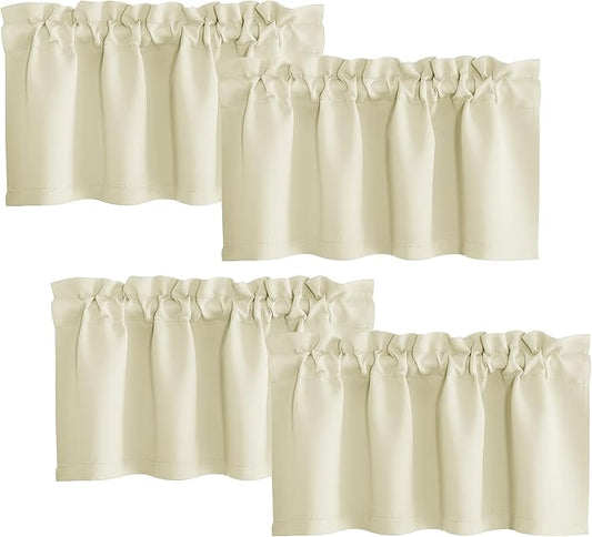 NICETOWN 4 Panels Kitchen Valance by NICETOWN