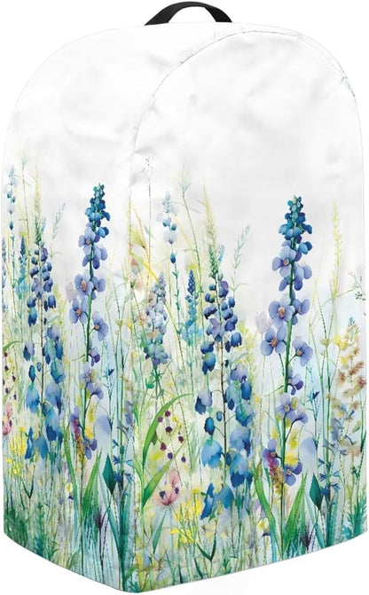 Blue Lavender Floral Kitchen Blender Cover Food Processor Dust Cover - Image 4