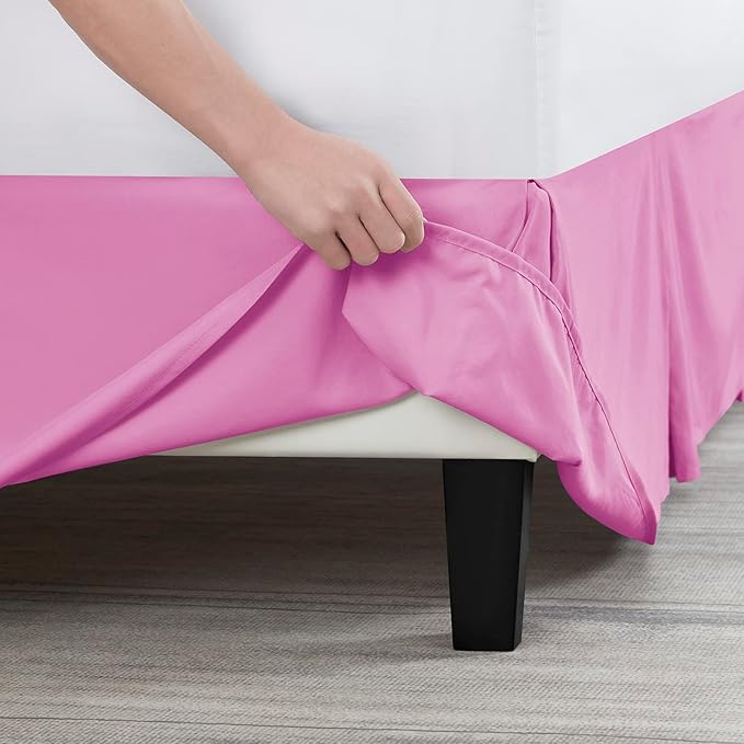 Nestl Light Pink Twin XL Bed Skirt - Image 5