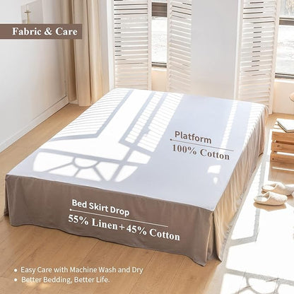 BISELINA French Linen Bed Skirt - Image 3