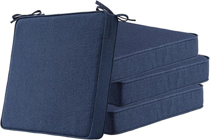 Sunbrella Square Corner Seat Cushions, 18.5" x 16" x 3", Indoor Outdoor Water by Unimatta