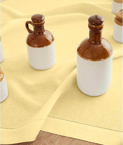 Solino Home Linen Yellow Table Runner 108 Inches Long - Image 3
