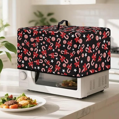 Microwave Oven Grill Cover Protector, Christmas Lollipop Waterproof Dust-Proof - Image 3
