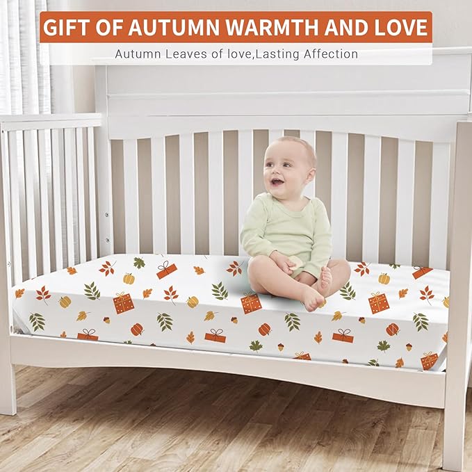 Bimocosy Crib Sheets 4 Pack, Baby Crib Sheets Fitted - Image 5