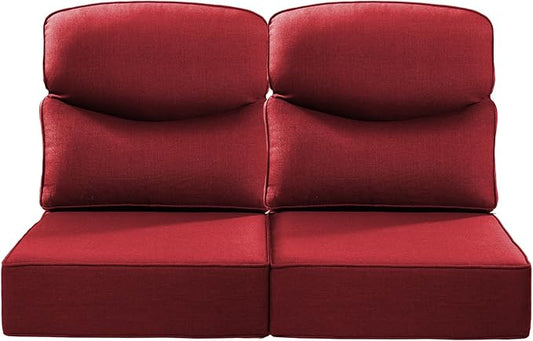 Luxury 22x24/22x25 6-Inch Smile Outdoor Seat Cushions Set of 2 by ACTREST