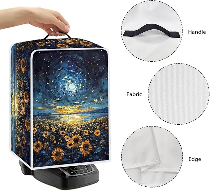 Mumeson Sunflower Starry Coffee Maker Cover Dust Protection Home Kitchen - Image 5