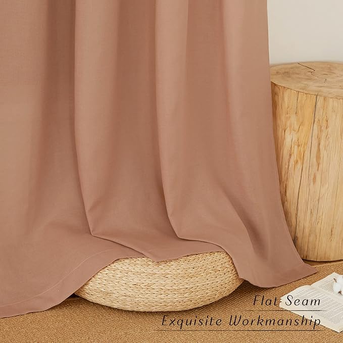 NICETOWN Thick Linen Textured Curtains - Image 7