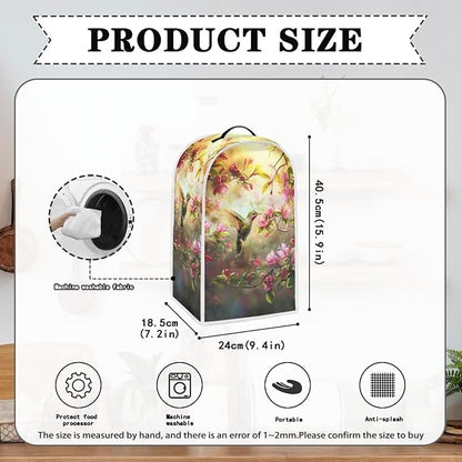 Hummingbird Dust Cover Set Washable Coffee Maker Appliance Blender Covers - Image 4