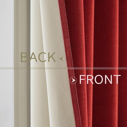 MIULEE 100% Blackout Linen Curtains - Image 6