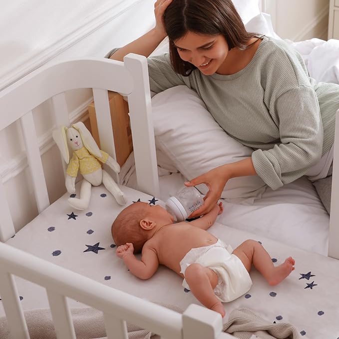 Gllquen Baby Bassinet Sheets 4 Pack, Breathable Cozy Fitted Mattress Sheet - Image 8