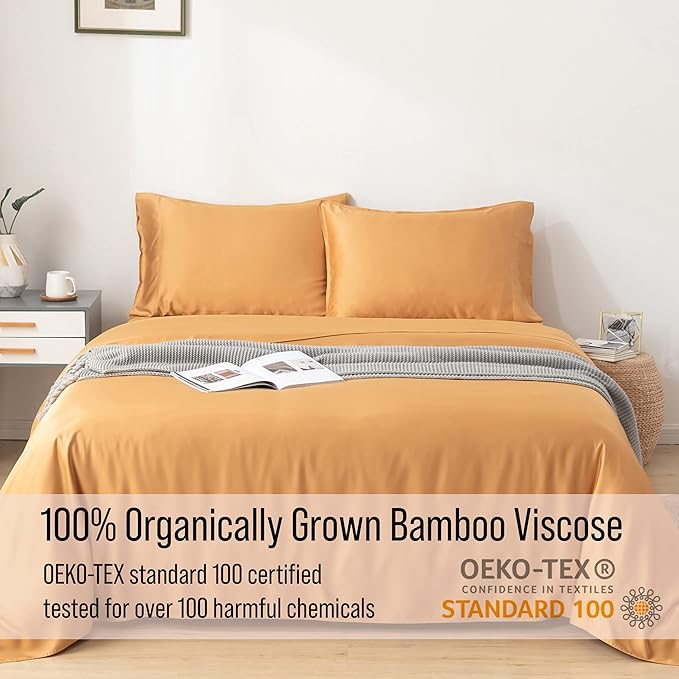 Bella Coterie Luxury Bamboo Viscose Cal King Size Sheet Set | 100% Organically - Image 4