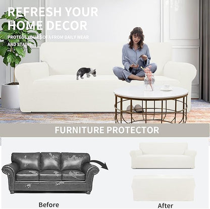 Easy-Going Stretch Oversized Chair Sofa Slipcover 1-Piece Couch Sofa Cover - Image 5