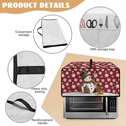 Toaster Oven Dust Cover with Storage Pockets, Protective Decorative Smart Oven - Image 5