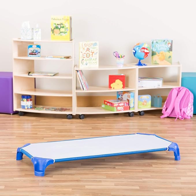 Sprogs Heavy-Duty Stackable Standard Size 52"L Daycare Cots - Image 10