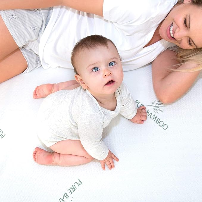 Twin Mattress Protector by PURE BAMBOO, Waterproof - Image 7