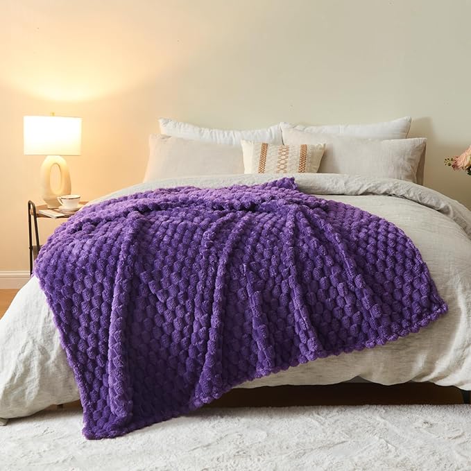 NEWCOSPLAY Super Soft Throw Blanket Purple Premium Silky Flannel Fleece 3D - Image 9