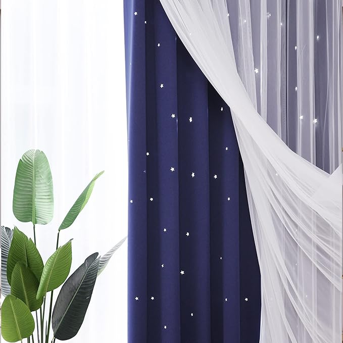 Kinryb Kids Star Cutout Curtains - Image 8