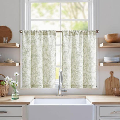 jinchan Floral Kitchen Curtains by JINCHAN