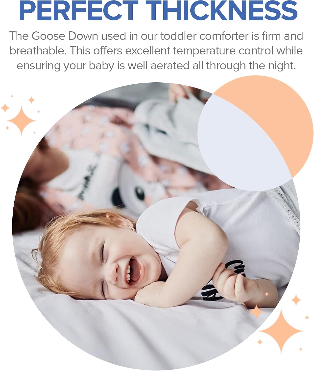 Continental Bedding Serenity Toddler Down Comforter 700 Fill Power White Down Duvet Insert 100% Cotton Shell White, 39x47