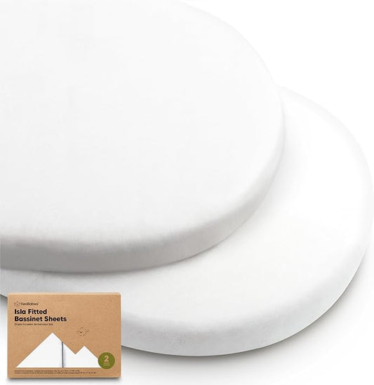 2-Pack Baby Bassinet Sheets Girl, Boy by KeaBabies