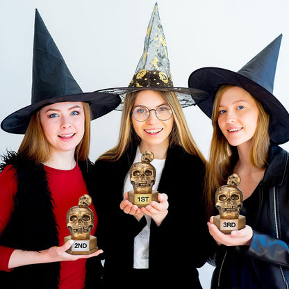 3 Pcs Halloween Trophy Best Costume Contest 1st 2rd 3nd Trophies Award