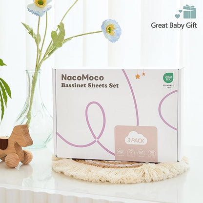 3 Pack Soft Bassinet Sheets - Image 6
