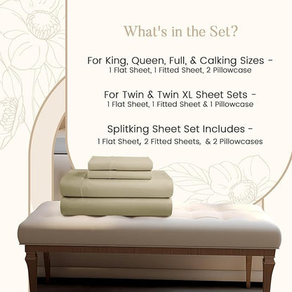 Bed Sheets King Size Sheets Set, 800 Thread Count King Size Bedding Sheets & - Image 7