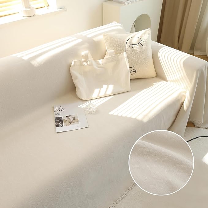 MEETSKY Couch Cover Sectional Sofa Covers Washable Chenille Couch Covers - Image 7
