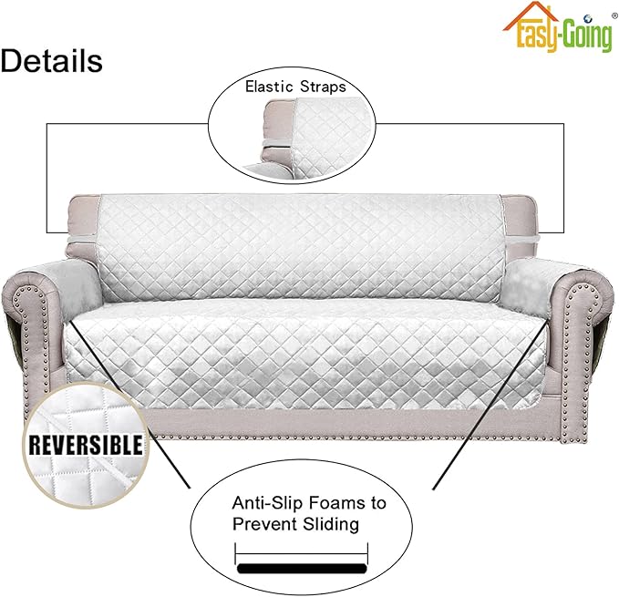 Easy-Going Oversized Chair Sofa Slipcover Reversible Sofa Cover Water Resistant - Image 3